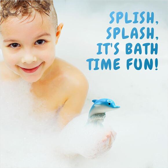 Dolphin Toy Bath Bomb for Kids with Surprise Inside - Picture 4 of 6